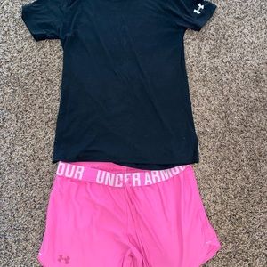 Under armor Shirt & Shorts Bundle